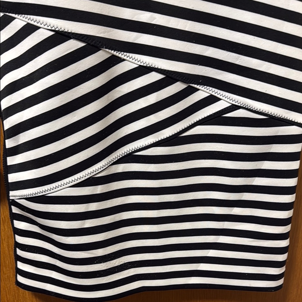 Michael Kors Black and White Sheath Midi - Picture 7 of 8
